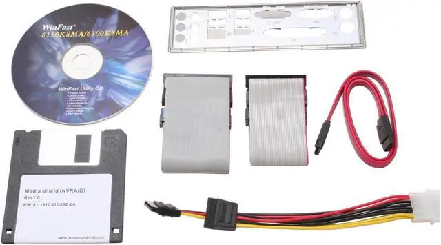 Alt view image 4 of 5 - Foxconn 6100K8MA-RS 939 NVIDIA GeForce 6100 Micro ATX AMD Motherboard