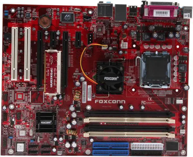 Alt view image 3 of 6 - Foxconn NF4SLI7AA-8KRS2 LGA 775 NVIDIA nForce4 SLI ATX Intel Motherboard