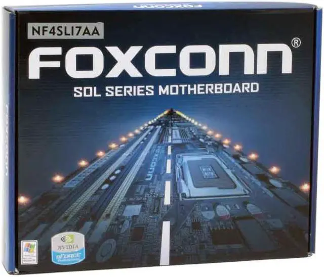 Alt view image 6 of 6 - Foxconn NF4SLI7AA-8KRS2 LGA 775 NVIDIA nForce4 SLI ATX Intel Motherboard