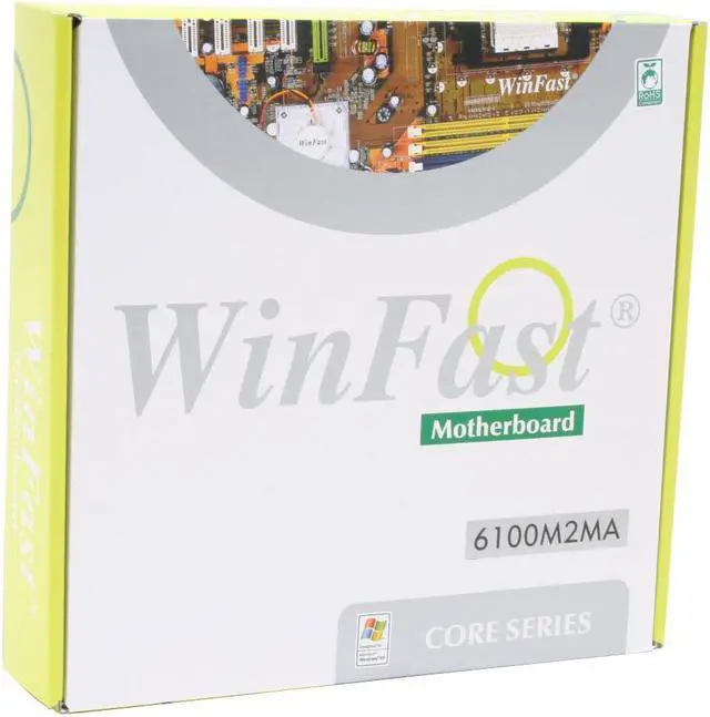 Alt view image 5 of 5 - Foxconn 6100M2MA - RS2H AM2 NVIDIA GeForce 6100 Micro ATX AMD Motherboard