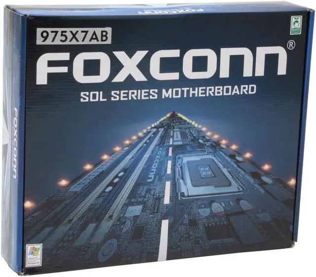 Alt view image 5 of 5 - Foxconn 975X7AB-8EKRS2H LGA 775 Intel 975X ATX Intel CrossFire Motherboard