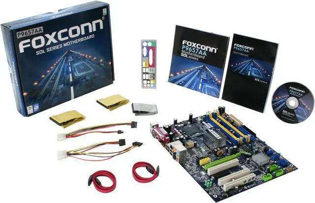 Alt view image 5 of 5 - Foxconn P9657AA-8KS2H LGA 775 Intel P965 Express ATX Intel Motherboard