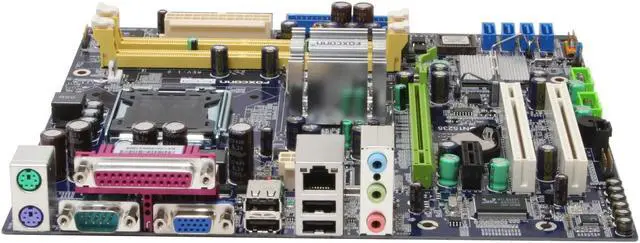 Alt view image 2 of 5 - Foxconn 945GZ7MC-RS2H LGA 775 Intel 945GZ Micro ATX Intel Motherboard