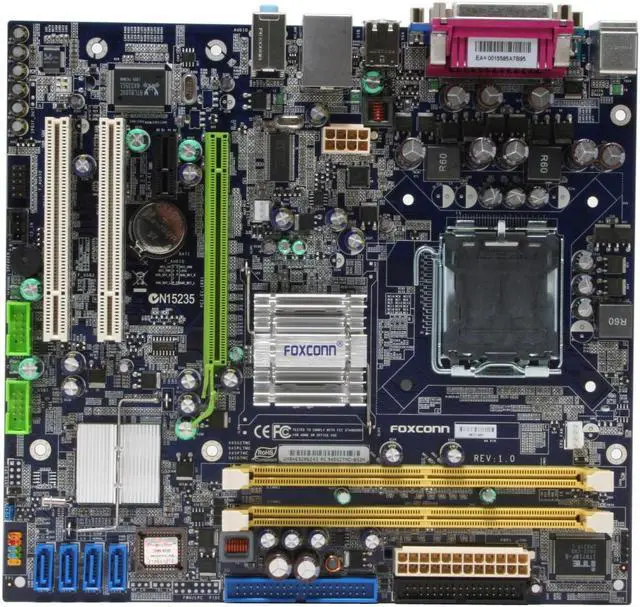 Alt view image 3 of 5 - Foxconn 945GZ7MC-RS2H LGA 775 Intel 945GZ Micro ATX Intel Motherboard