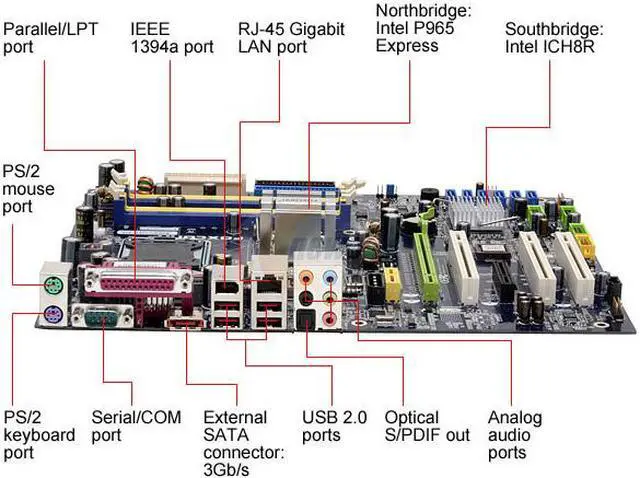 Alt view image 2 of 7 - Foxconn P9657AA-8EKRS2H LGA 775 Intel P965 Express ATX Intel Motherboard