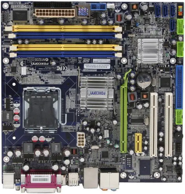 Alt view image 3 of 7 - Foxconn G9657MA-8KS2H LGA 775 Intel G965 Express Micro ATX Intel Motherboard