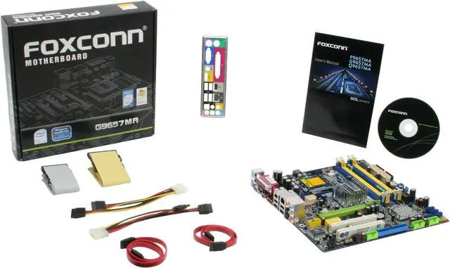 Alt view image 5 of 5 - Foxconn G9657MA-8EKRS2H LGA 775 Intel G965 Express Micro ATX Intel Motherboard