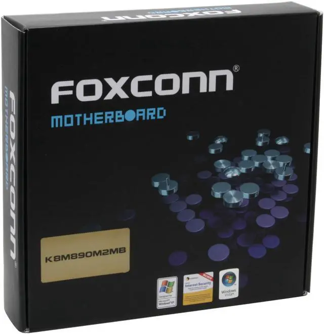 Alt view image 7 of 7 - Foxconn K8M890M2MB-RS2H AM2 VIA K8M890 Micro ATX AMD Motherboard