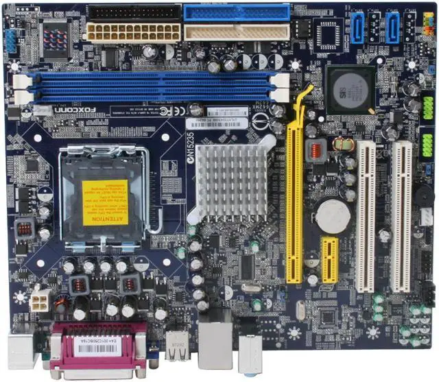 Alt view image 3 of 7 - Foxconn 662MX LGA 775 SiS 662 Micro ATX Intel Motherboard