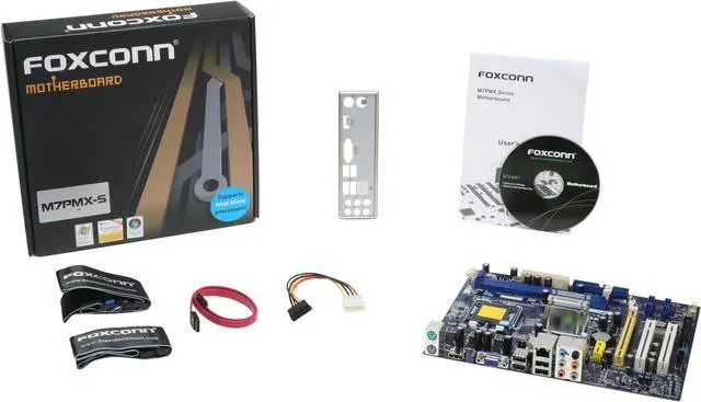 Alt view image 5 of 5 - Foxconn M7PMX-S LGA 775 NVIDIA GeForce 7100 / nForce 630i HDMI Micro ATX Intel Motherboard