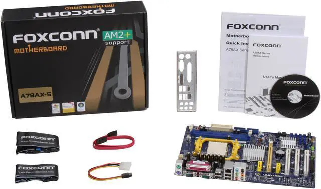 Alt view image 5 of 5 - Foxconn A78AX-S AM2+/AM2 AMD 770 ATX AMD Motherboard