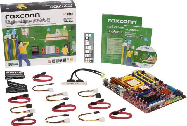 Alt view image 5 of 5 - Foxconn A79A-S AM2+/AM2 AMD 790FX ATX AMD Motherboard