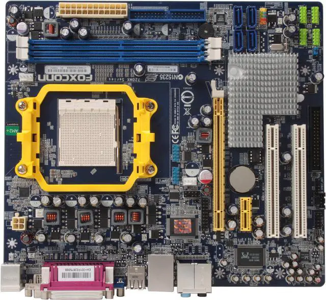 Alt view image 3 of 5 - Foxconn 720MX AM2+/AM2 NVIDIA nForce 720a Micro ATX AMD Motherboard