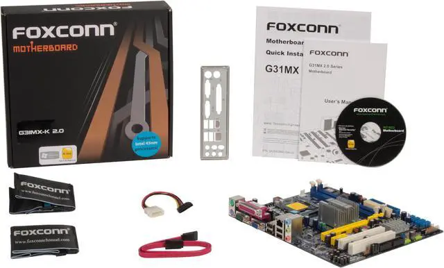 Alt view image 5 of 5 - Foxconn G31MX-K 2.0 LGA 775 Intel G31 Micro ATX Intel Motherboard