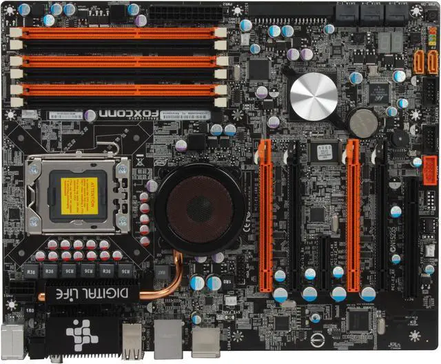 Alt view image 3 of 5 - Foxconn Renaissance LGA 1366 Intel X58 ATX Intel Motherboard
