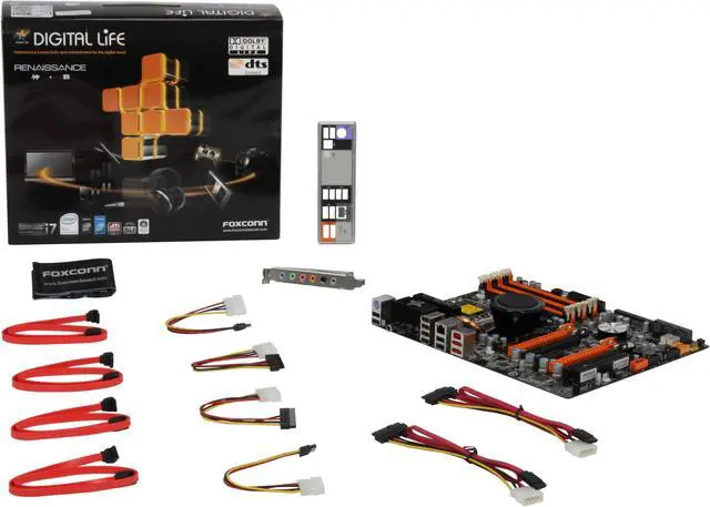 Alt view image 5 of 5 - Foxconn Renaissance LGA 1366 Intel X58 ATX Intel Motherboard