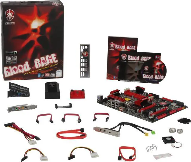 Alt view image 5 of 5 - Foxconn BloodRage LGA 1366 Intel X58 ATX Intel Motherboard
