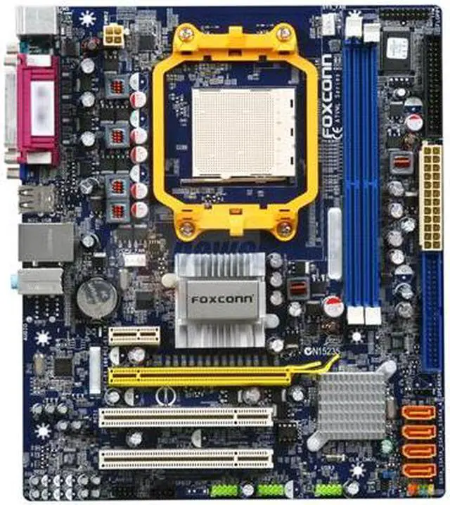 Alt view image 3 of 5 - Foxconn A76ML-K AM3 Ready / AM2+ / AM2 AMD 760G Micro ATX AMD Motherboard