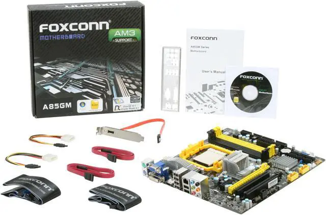 Alt view image 11 of 11 - Foxconn A85GM AM3/AM2+/AM2 AMD 785G HDMI Micro ATX AMD Motherboard