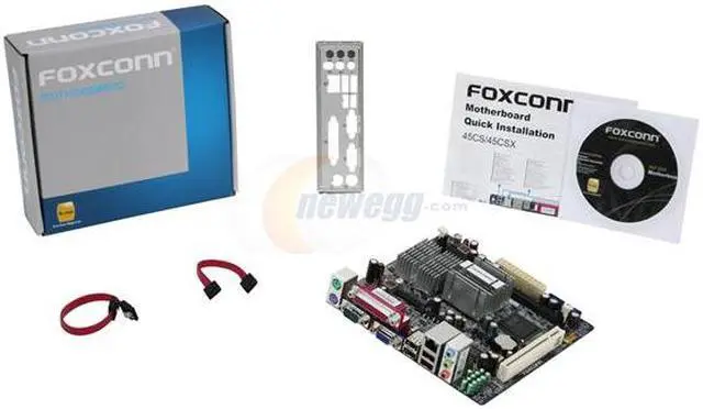 Alt view image 5 of 5 - Foxconn 45CS Intel Atom 230 Intel 945GC Mini ITX Motherboard / CPU Combo