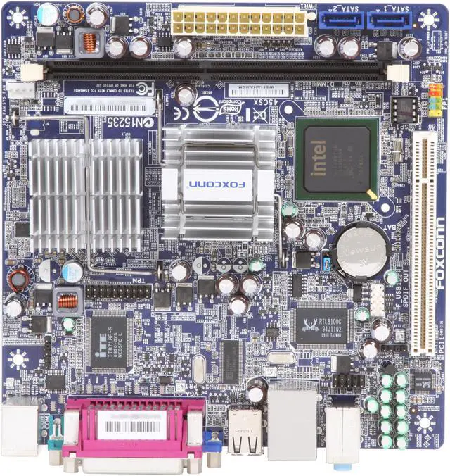 Alt view image 3 of 5 - Foxconn 45CSX Intel Atom 330 Intel 945GC Mini ITX Motherboard / CPU Combo