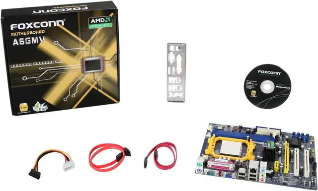Alt view image 5 of 5 - Foxconn A6GMV AM3 AMD 690G Micro ATX AMD Motherboard