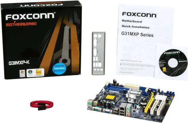 Alt view image 5 of 5 - Foxconn G31MXP-K I7 LGA 775 Intel G31 Micro ATX Intel Motherboard