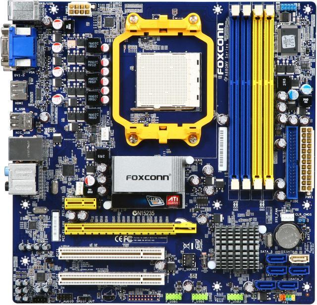 Alt view image 3 of 5 - Foxconn A88GMV AM3 AMD 880G HDMI Micro ATX AMD Motherboard
