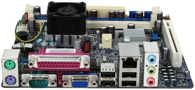 Alt view image 2 of 4 - Foxconn D52S Intel Atom D525 (dual-core, 1.8GHz) BGA559 Intel NM10 Mini ITX Motherboard / CPU Combo