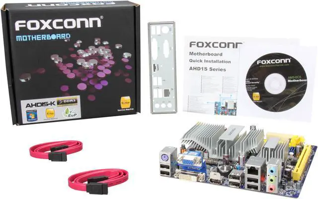 Alt view image 5 of 5 - Foxconn AHD1S-K AMD E-350 APU (1.6GHz, Dual-Core) AMD Hudson D1 Mini ITX Motherboard / CPU Combo