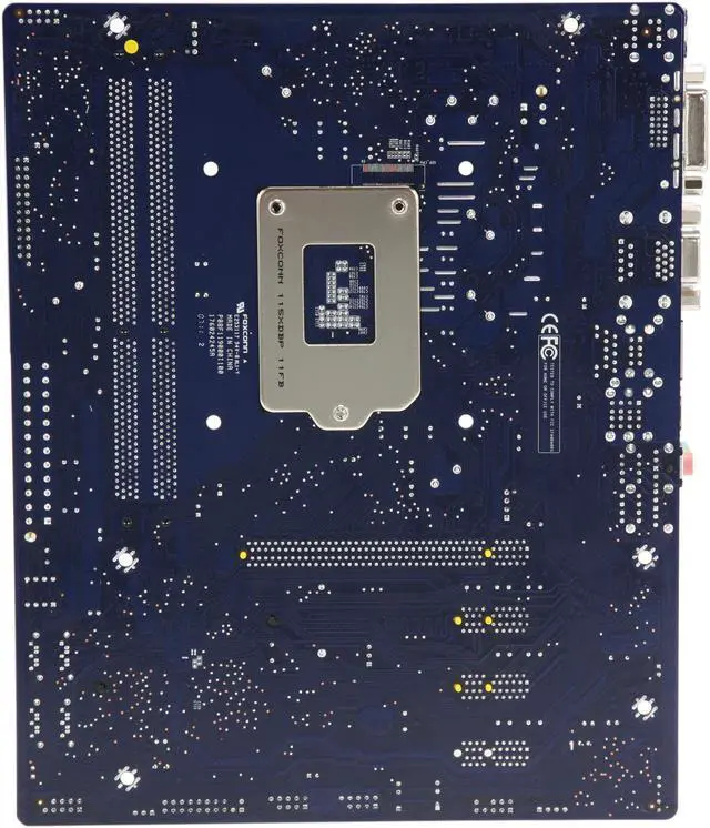Alt view image 3 of 5 - Foxconn H61MXV LGA 1155 Intel H61 Micro ATX Intel Motherboard