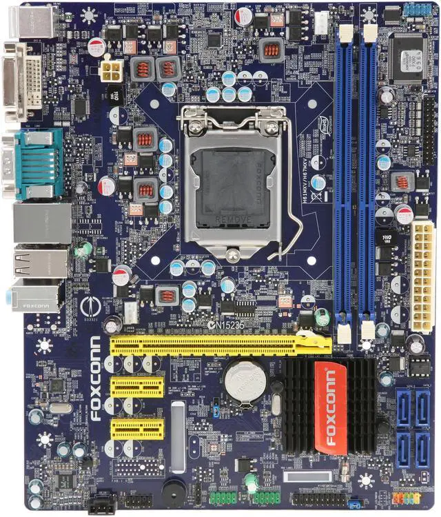 Alt view image 4 of 5 - Foxconn H61MXV LGA 1155 Intel H61 Micro ATX Intel Motherboard
