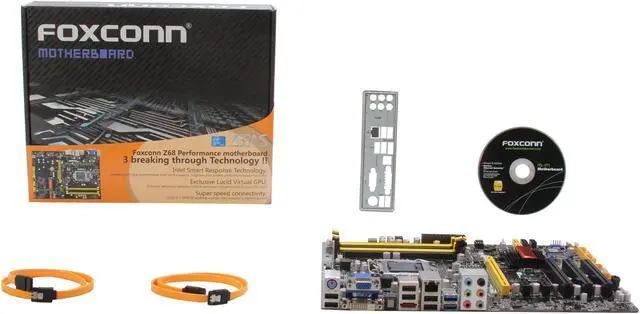 Alt view image 5 of 5 - Foxconn Z68A-S LGA 1155 Intel Z68 USB 3.0 ATX Intel Motherboard