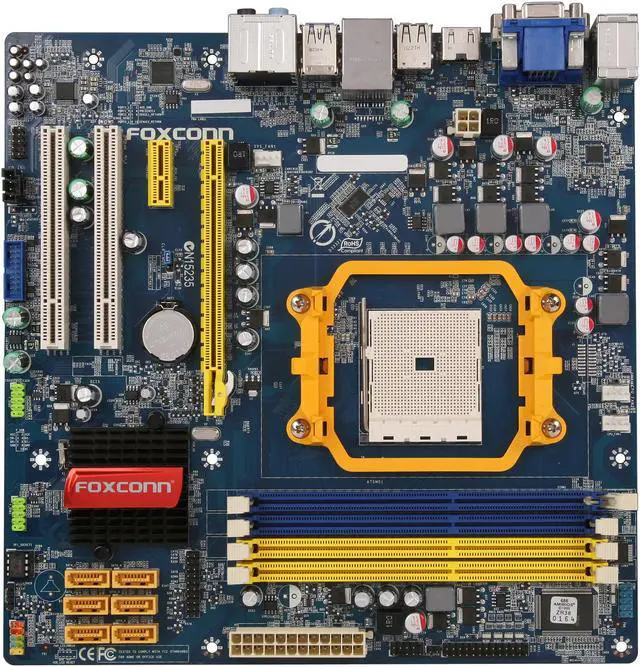 Alt view image 3 of 5 - Foxconn A75M FM1 AMD A75 (Hudson D3) USB 3.0 HDMI Micro ATX AMD Motherboard