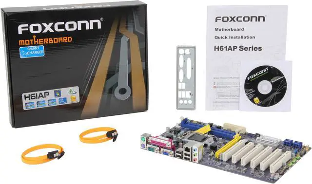 Alt view image 5 of 5 - Foxconn H61AP LGA 1155 Intel H61 ATX Intel Motherboard