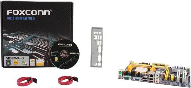 Alt view image 5 of 5 - Foxconn M61PML-K AM3 NVIDIA MCP61P Micro ATX AMD Motherboard