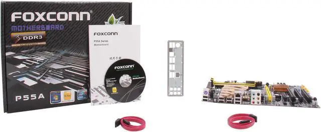 Alt view image 5 of 5 - Foxconn P55A LGA 1156 Intel P55 ATX Intel Motherboard