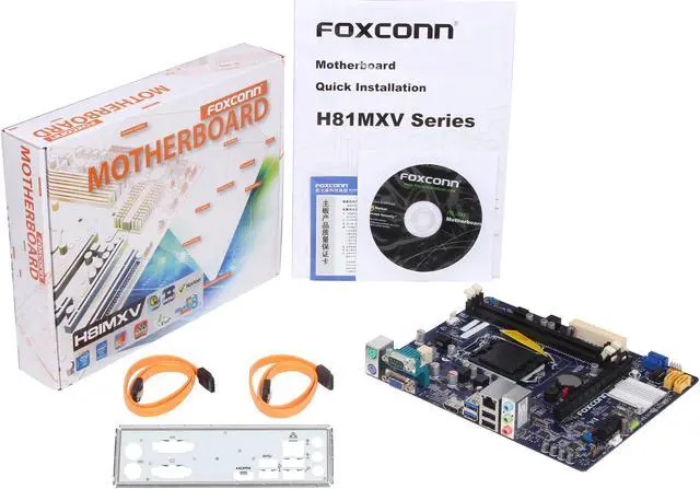 Alt view image 5 of 5 - Foxconn H81MXV LGA 1150 Intel H81 HDMI USB 3.0 Micro ATX Intel Motherboard