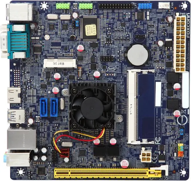 Alt view image 3 of 5 - Foxconn D180S Intel Dual Core Celeron J1800 Mini ITX Motherboard / CPU / VGA Combo