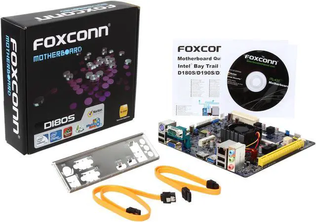 Alt view image 5 of 5 - Foxconn D180S Intel Dual Core Celeron J1800 Mini ITX Motherboard / CPU / VGA Combo