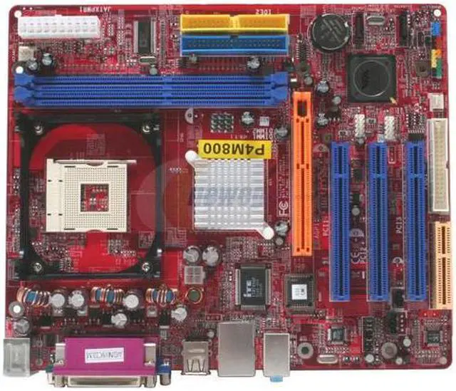 Alt view image 3 of 6 - MACH SPEED MATRIX-P4M800 Socket 478 VIA P4M800 Micro ATX Intel Motherboard