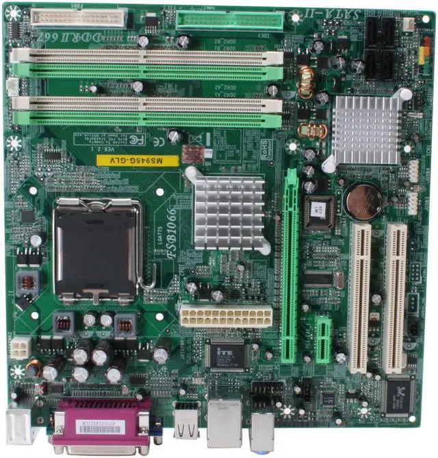 Alt view image 3 of 7 - MACH SPEED MS945G-GLV LGA 775 Intel 945G Micro ATX Intel Motherboard