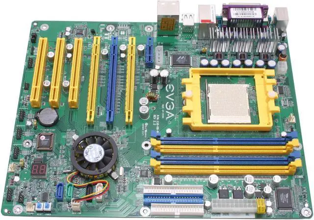 Alt view image 2 of 5 - EVGA 133-K8-NF41 939 NVIDIA nForce4 SLI ATX AMD Motherboard