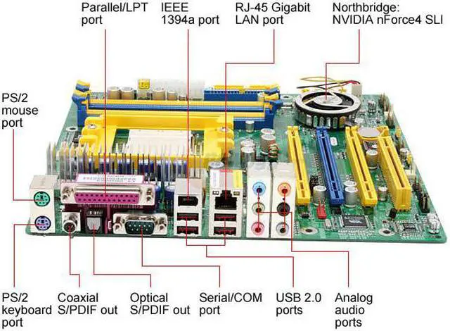 Alt view image 2 of 5 - EVGA 131-K8-NF44-AX 939 NVIDIA nForce4 SLI Micro ATX AMD Motherboard