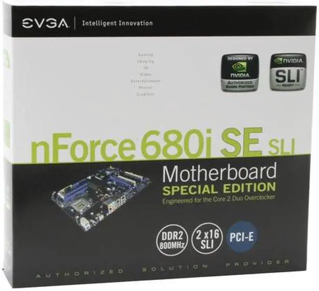 Alt view image 7 of 7 - EVGA 122-CK-NF63-TR LGA 775 NVIDIA nForce 680i SLI ATX Intel Motherboard