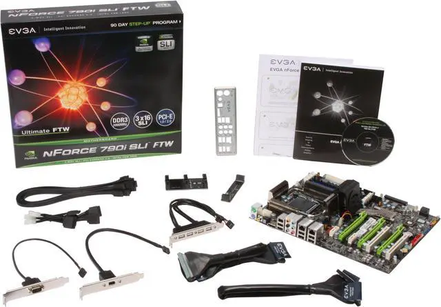 Alt view image 5 of 5 - EVGA 132-YW-E179-A1 LGA 775 NVIDIA nForce 790i SLI ATX Intel Motherboard