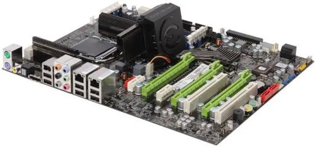 Alt view image 2 of 6 - EVGA 132-YW-E180-A1 LGA 775 NVIDIA nForce 790i SLI ATX Intel Motherboard