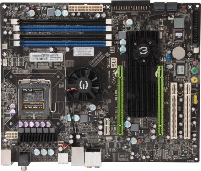 Alt view image 3 of 5 - EVGA 122-YW-E173-TR LGA 775 NVIDIA nForce 750i SLI ATX Intel Motherboard