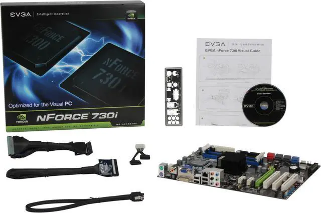Alt view image 5 of 5 - EVGA 113-YW-E115-TR LGA 775 NVIDIA nForce 730i HDMI ATX Intel Motherboard