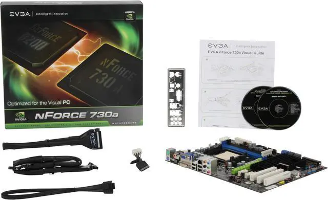 Alt view image 5 of 5 - EVGA 113-M2-E113 AM2+/AM2 NVIDIA nForce 730a HDMI ATX AMD Motherboard